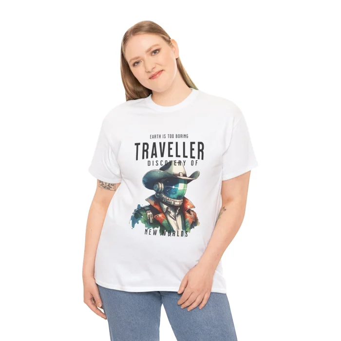 T-shirt z nadrukiem Traveller Cowboy
